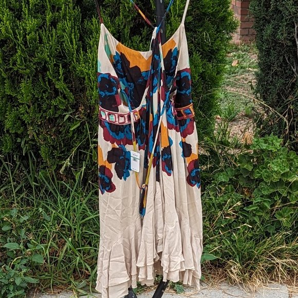 Free People Sweet Lucy Slip pink NWT sz Lg - Picture 8 of 9